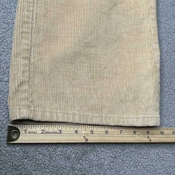 Vintage Oz Jeans Corduroy Pants Mens Tag 38 (Fits 36x35.5) Tan 70s Flare Cords - Picture 13 of 13